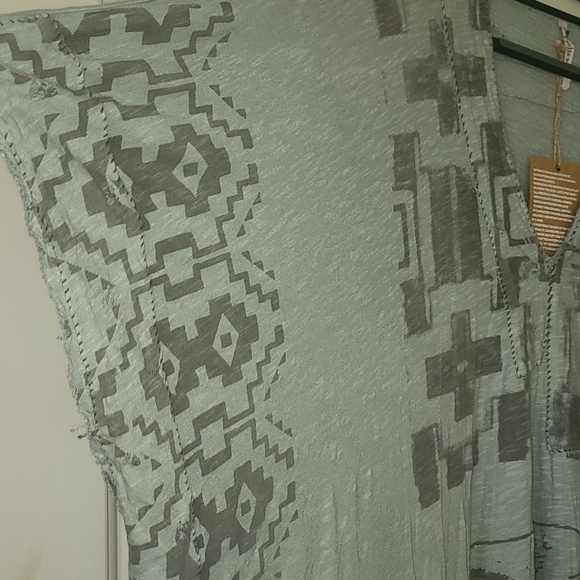 New Magnolia Pearl Veda Monarch Kaftan Sitting Bull River Caftan Dress 562 blue - Picture 7 of 16